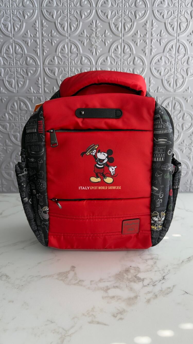 Disney Parks Lug Epcot Italy World Showcase Hopper Shorty Backpack Mickey NWT
